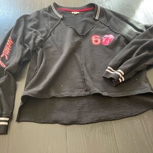 Anthropologie Pilcro Rolling Stones Sweatshirt- Small. Worn once!